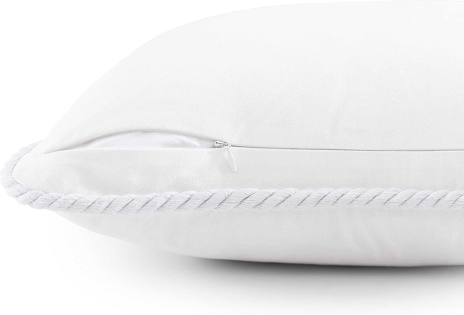 imageTommy Hilfiger Decorative Pillow Luxurious Square Throw Pillow with Zipper Closure ampamp Stripe Detail Ideal for Couch or Bed Placement Navy 20quot x 20quotAnchor White