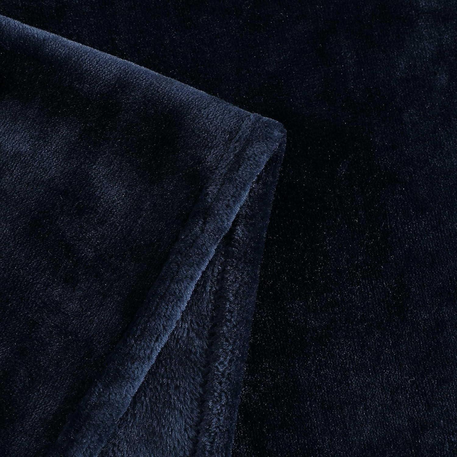 imageTommy Hilfiger Twin Plush Blanket Medium Weight Bedding for YearRound Use Perfect for Layering on Beds or Couches Dorm Essentials Light BeigeNavy