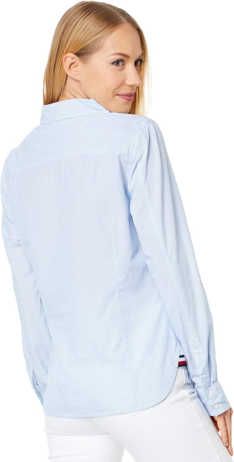 imageTommy Hilfiger Cornell Stripe Roll TabCornflower BlueWhite 1