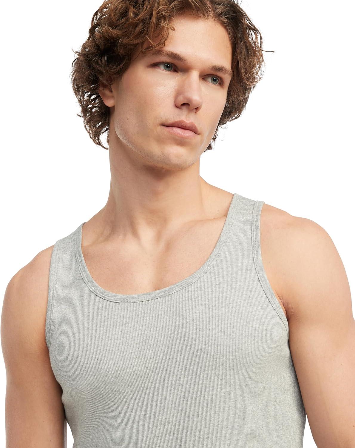 imageTommy Hilfiger Mens Cotton Classics 3Pack AShirtBlack Grey Heather White