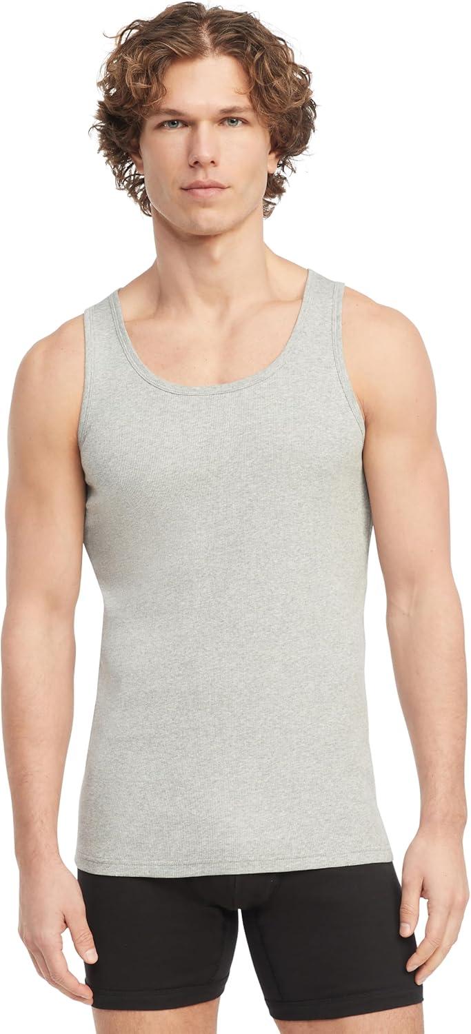 imageTommy Hilfiger Mens Cotton Classics 3Pack AShirtBlack Grey Heather White