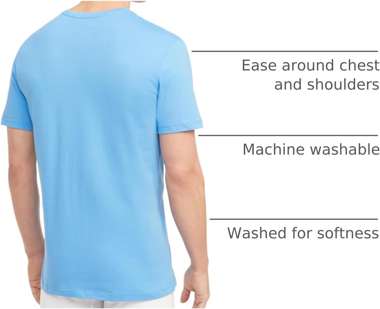 imageTommy Hilfiger Mens Cotton Classics 3Pack VNeck UndershirtsGrey Heather Copenhagen Blue White