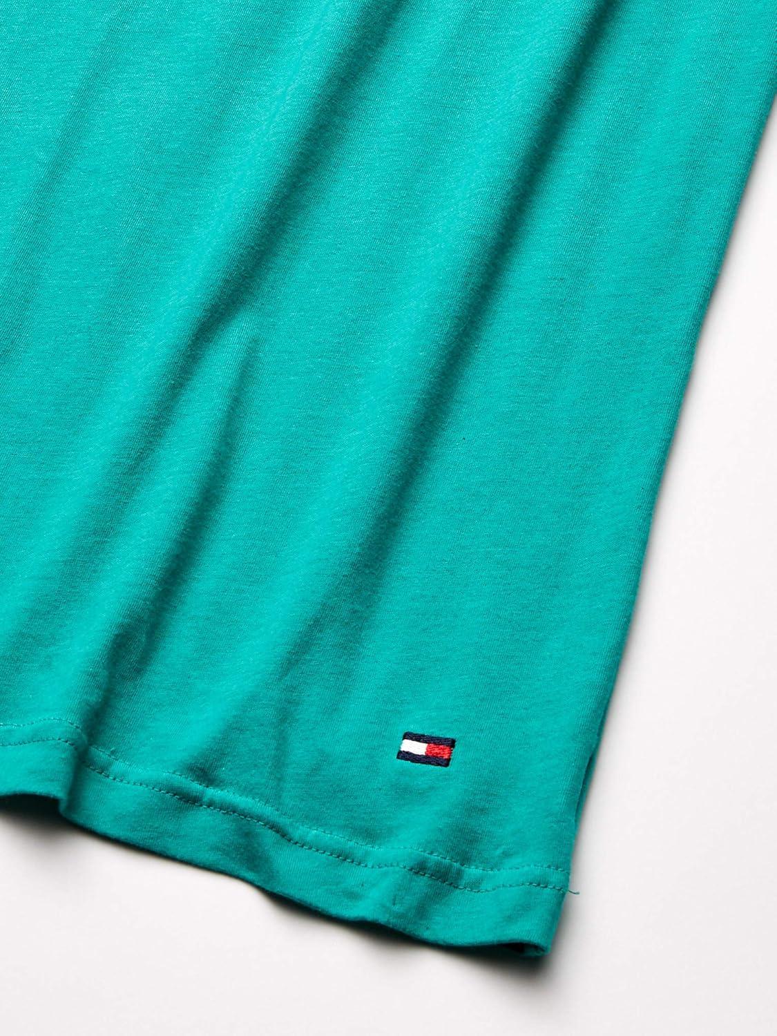 imageTommy Hilfiger Mens Cotton Classics 3Pack VNeck UndershirtsV Neck Green Multi
