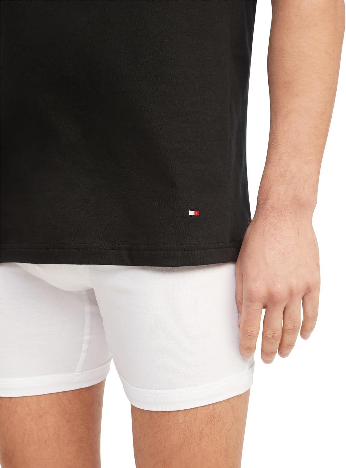 imageTommy Hilfiger Mens Cotton Classics 3Pack VNeck UndershirtsV Neck WhiteGreyBlack