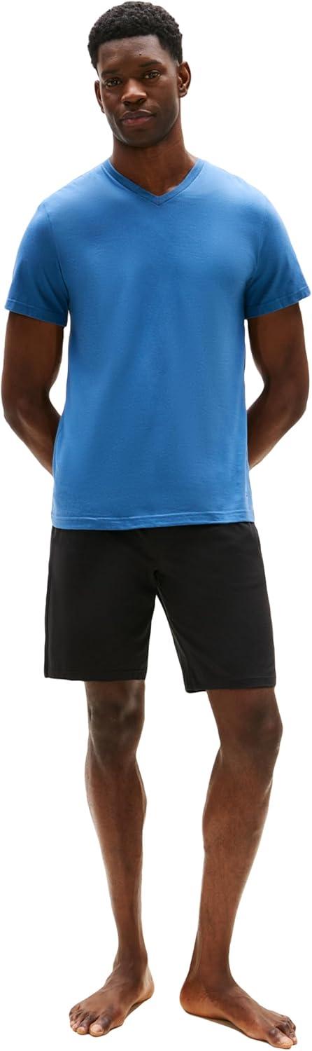 imageTommy Hilfiger Mens Cotton Classics 3Pack VNeck UndershirtsWhite North Sky Blue Desert Sky