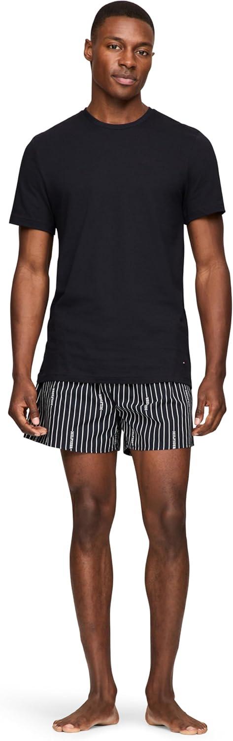 imageTommy Hilfiger Mens Cotton Classics Crewneck Undershirts 3Pack3 Navy