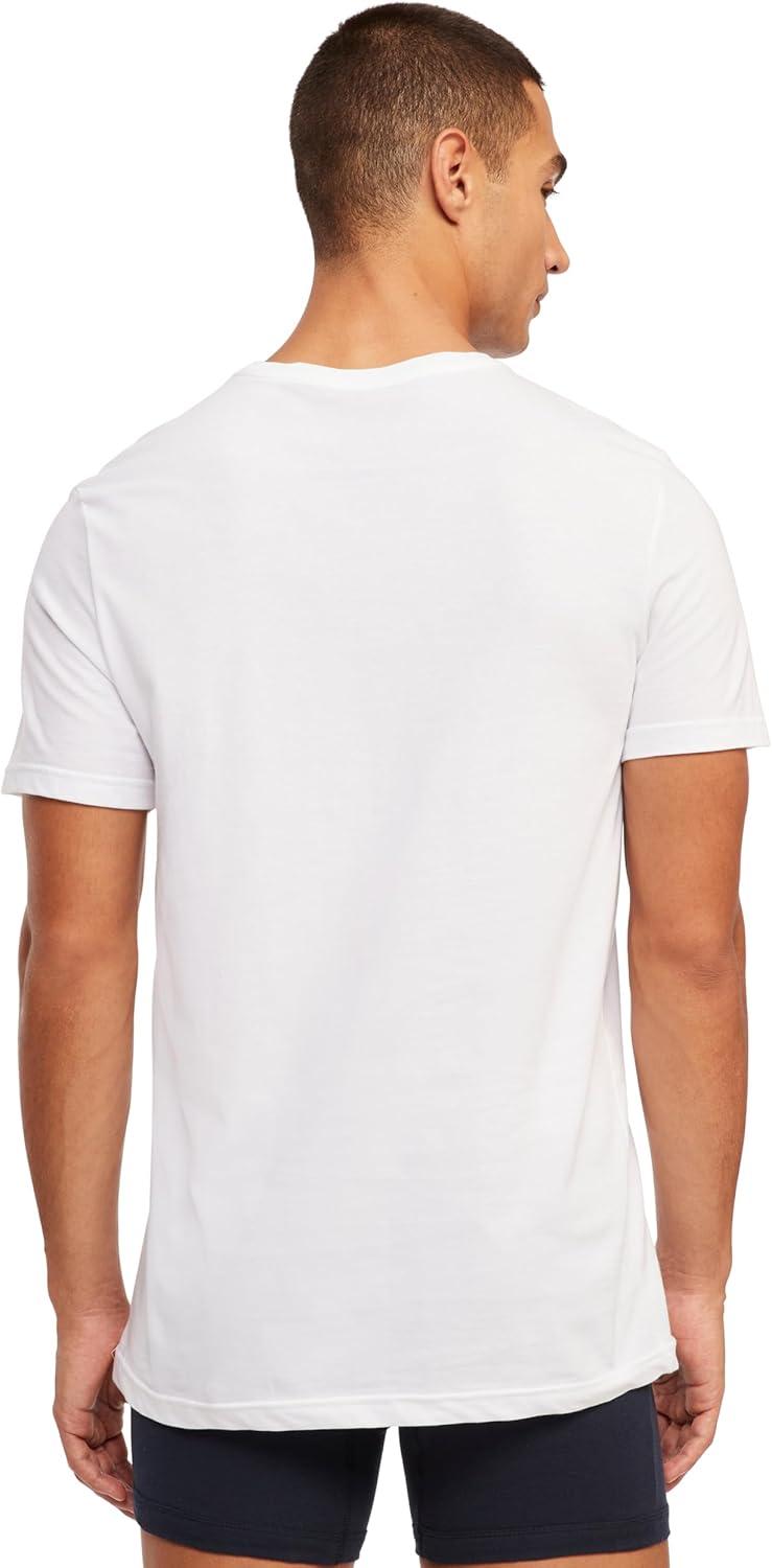 imageTommy Hilfiger Mens Cotton Classics Crewneck Undershirts 3PackBlack Grey Heather White