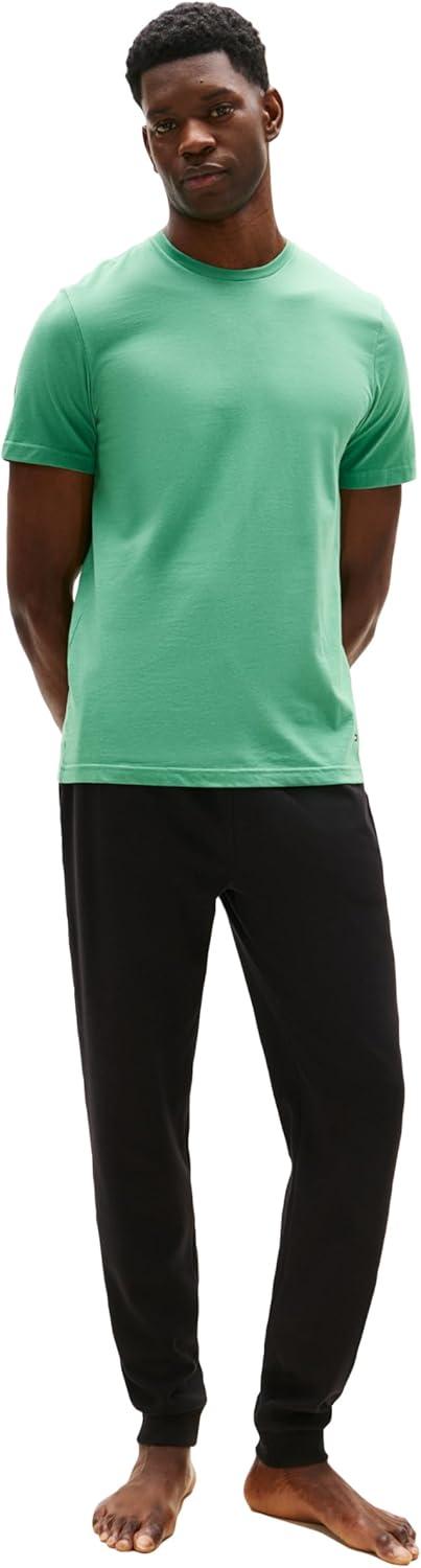 imageTommy Hilfiger Mens Cotton Classics Crewneck Undershirts 3PackValley Green Desert Sky White