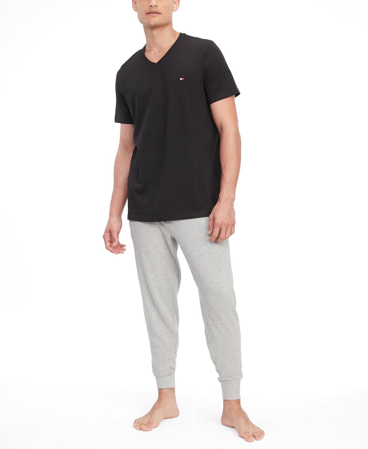 imageTommy Hilfiger Mens Flag V Neck TeeBlack