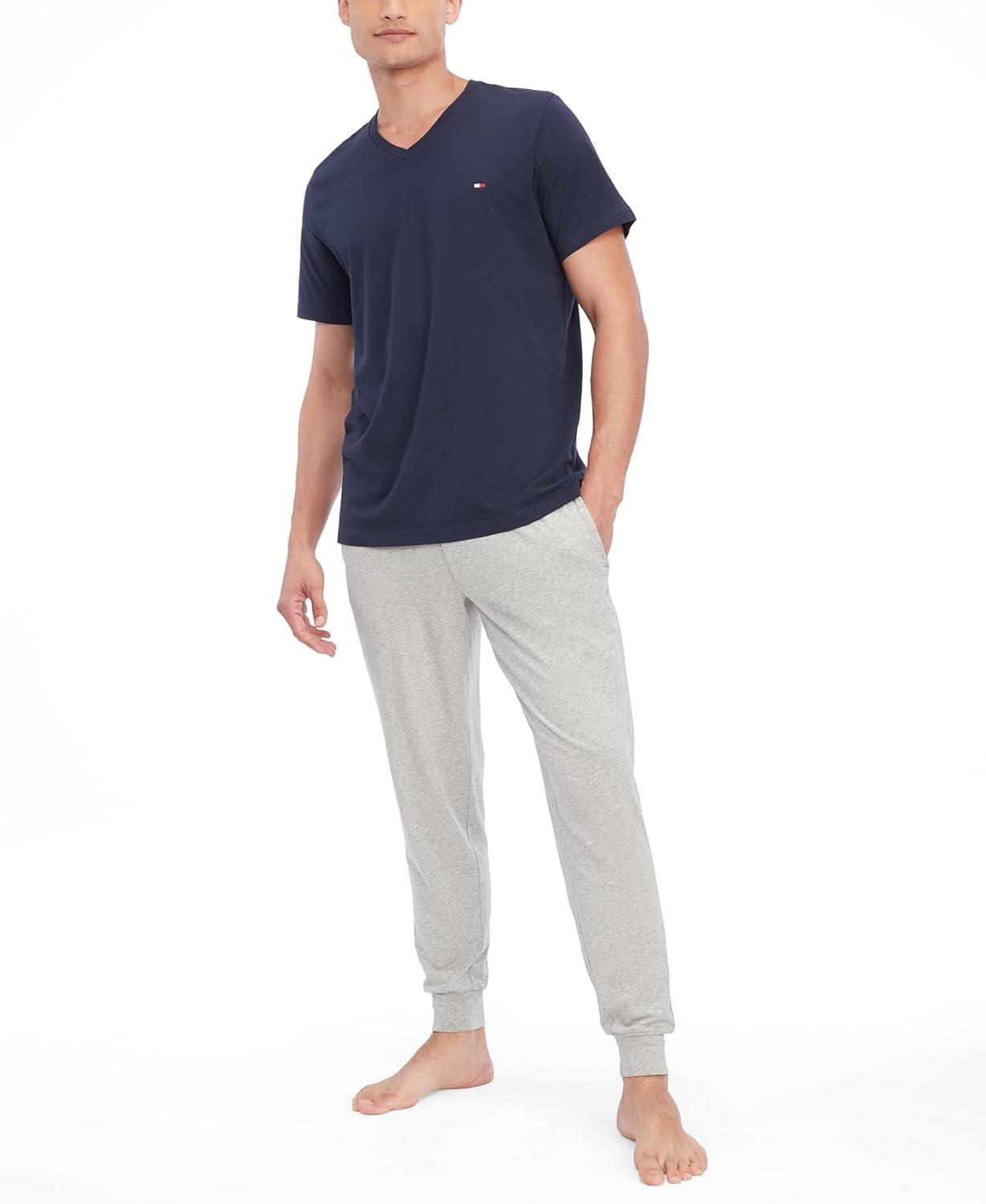 imageTommy Hilfiger Mens Flag V Neck TeeDark Navy