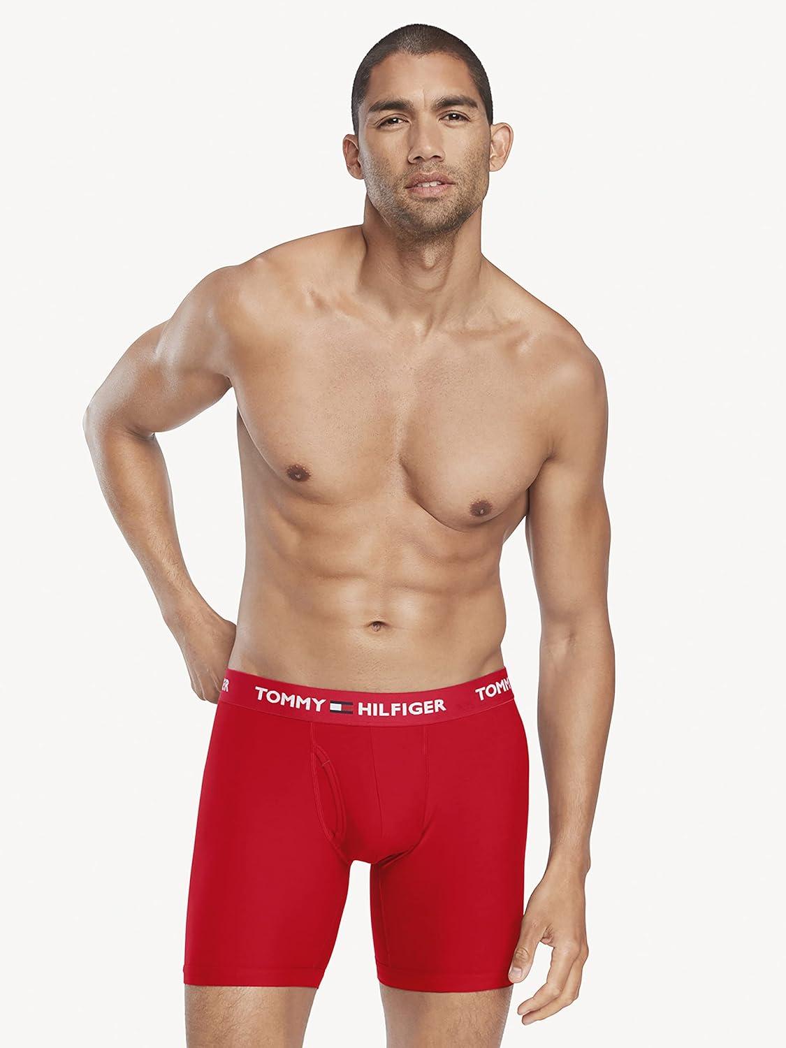 imageTommy Hilfiger Mens Micro Classics Boxer Brief 3PackMahogany Multicolor 3 Pack