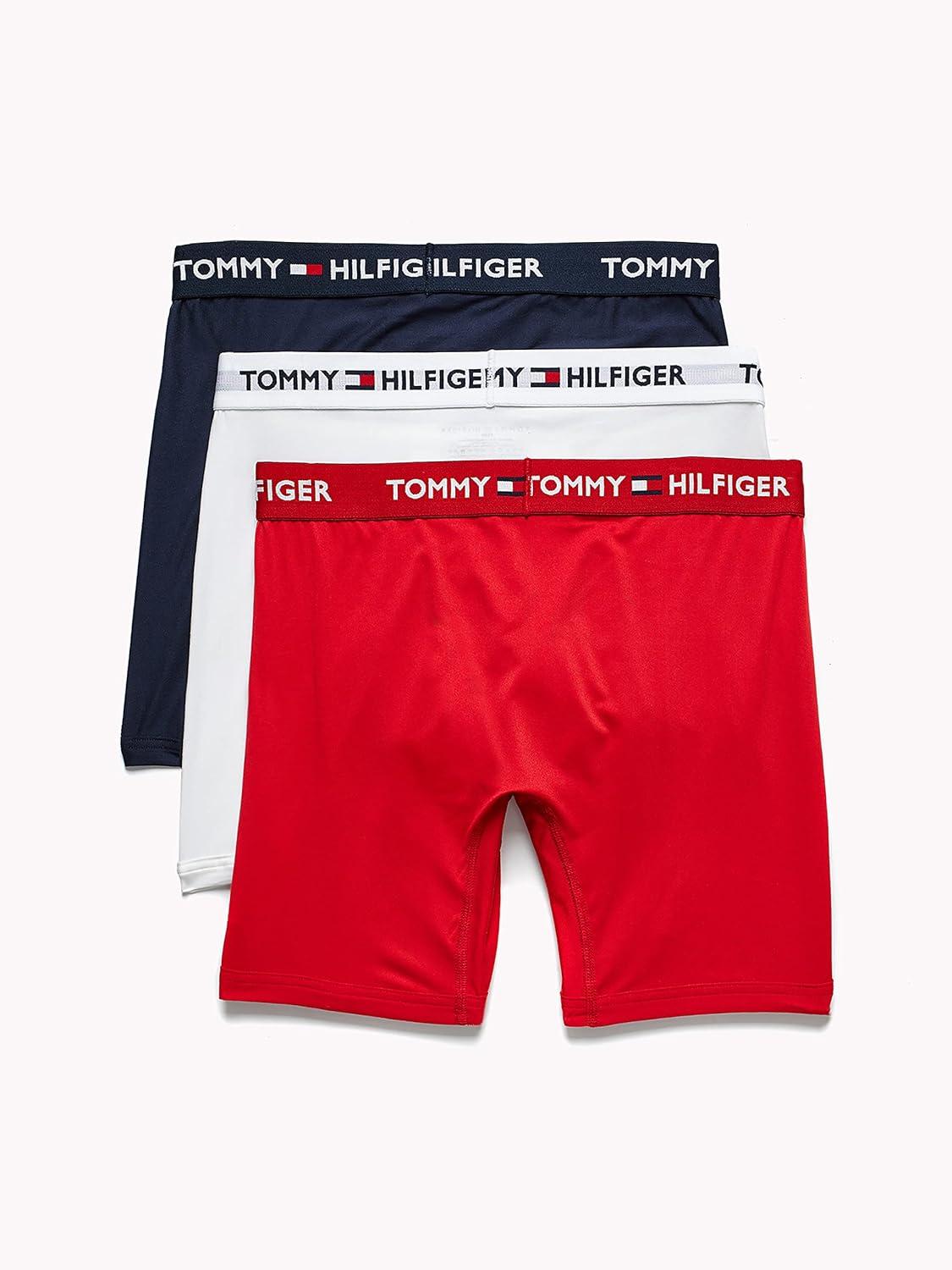 imageTommy Hilfiger Mens Micro Classics Boxer Brief 3PackMahogany Multicolor 3 Pack