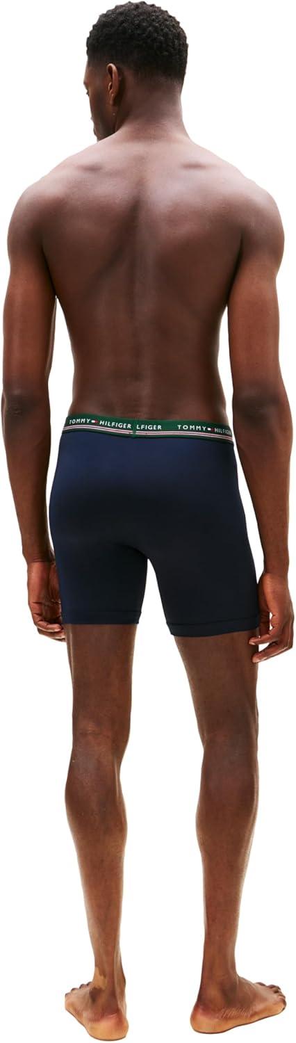 imageTommy Hilfiger Mens Micro Classics Boxer Brief 3PackSpruce W Navy Wb Grey Heather Navy W Spruce Wb