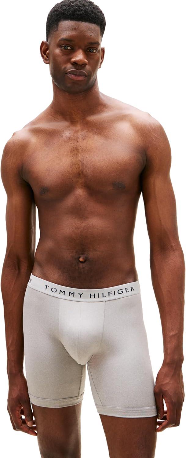 imageTommy Hilfiger Mens Micro Classics Boxer Brief 3PackSpruce W Navy Wb Grey Heather Navy W Spruce Wb