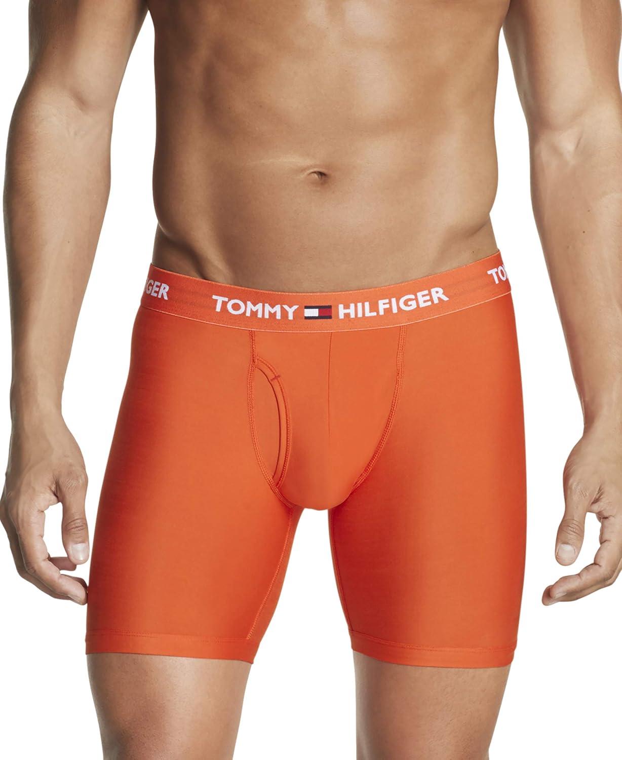 imageTommy Hilfiger Mens Micro Classics Boxer Brief 3PackStellarKentucky BlueTangerine Tango