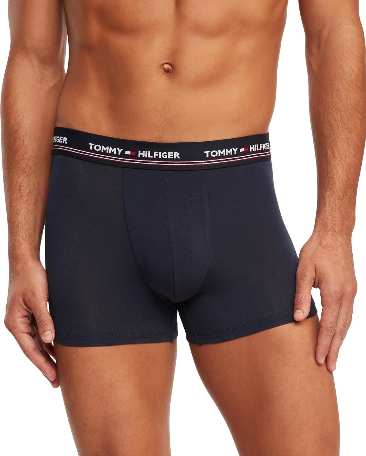 imageTommy Hilfiger Mens Modal 3pack Trunk2 Navy 1 Grey