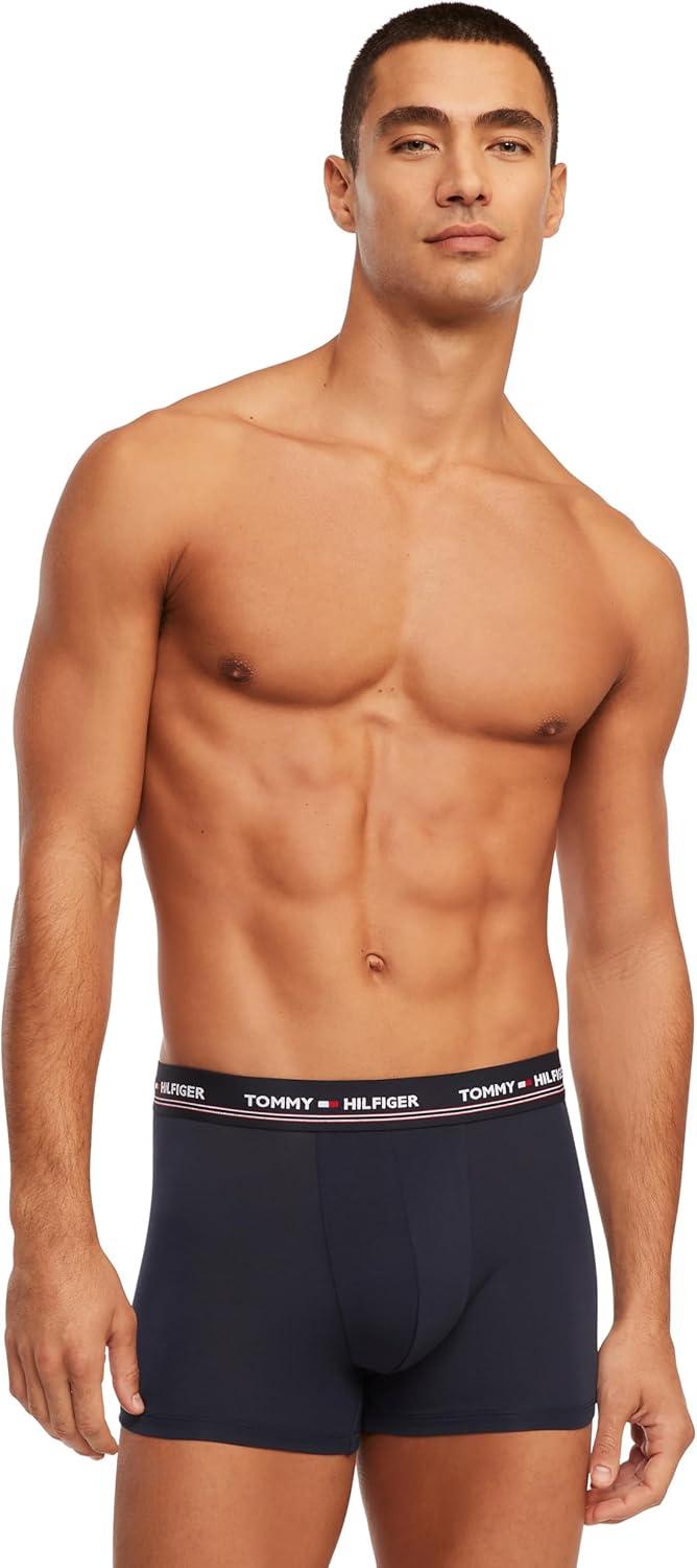 imageTommy Hilfiger Mens Modal 3pack Trunk2 Navy 1 Grey