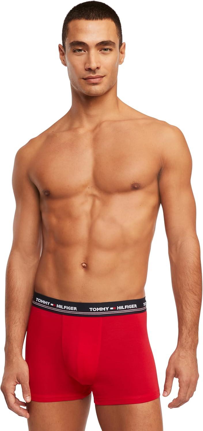 imageTommy Hilfiger Mens Modal 3pack TrunkMahogany True Blue Navy