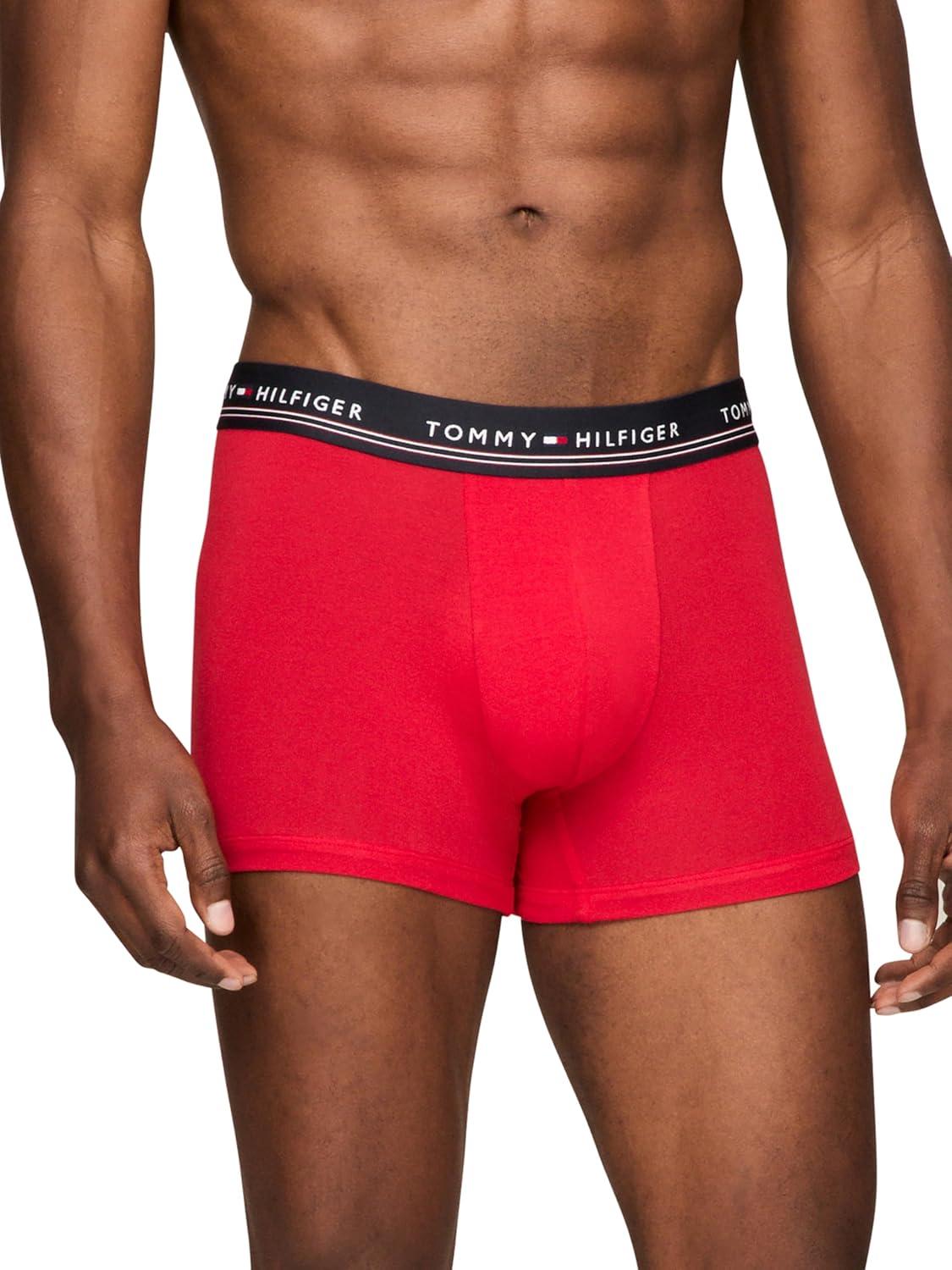 imageTommy Hilfiger Mens Modal 3pack TrunkPrimary Red Royalty Desert Sky