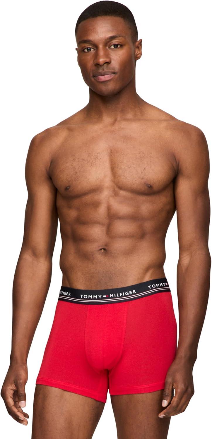 imageTommy Hilfiger Mens Modal 3pack TrunkPrimary Red Royalty Desert Sky