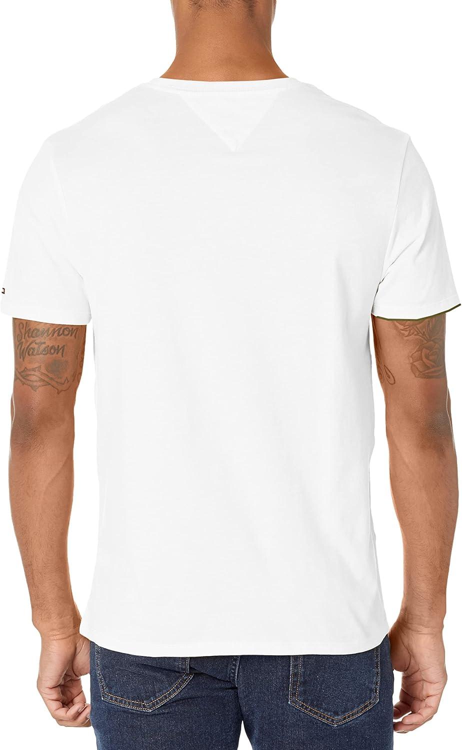 imageTommy Hilfiger Mens Modern Essentials Short Sleeve Crewneck UndershirtBright White