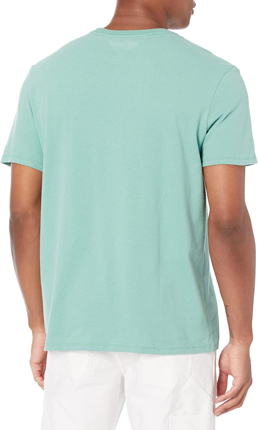 imageTommy Hilfiger Mens Modern Essentials Short Sleeve Crewneck UndershirtCamp Green