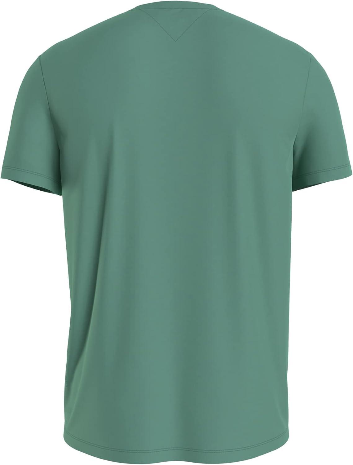 imageTommy Hilfiger Mens Modern Essentials Short Sleeve Crewneck UndershirtCamp Green