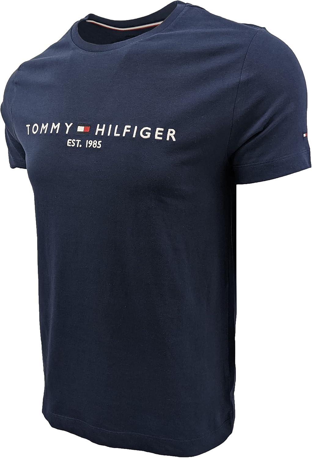 imageTommy Hilfiger Mens Modern Essentials Short Sleeve Crewneck UndershirtNavy 1985