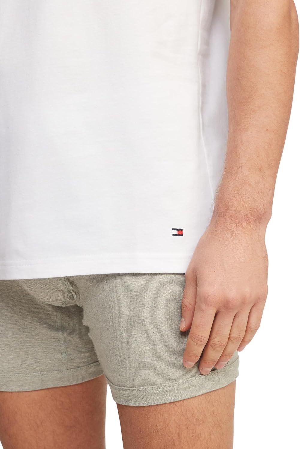 imageTommy Hilfiger Mens Undershirts 3 Pack Cotton Classics Slim Fit Crew TShirt3 Classic White