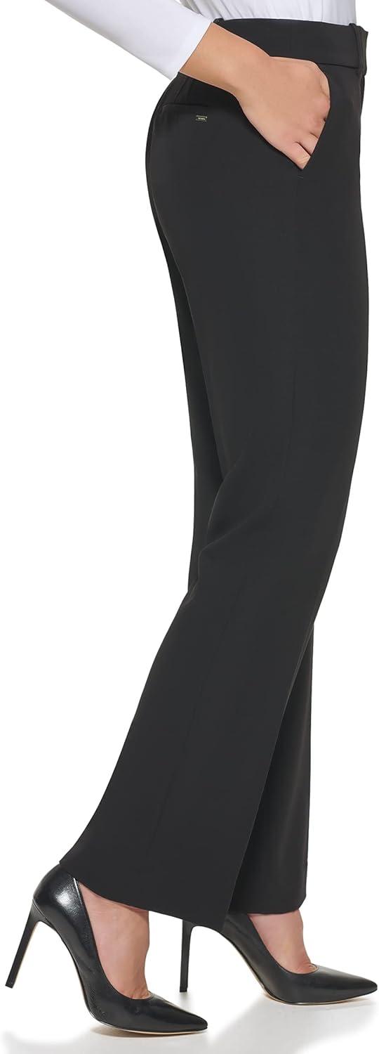 imageTommy Hilfiger Solid Sutton Boot Leg TrousersBlack