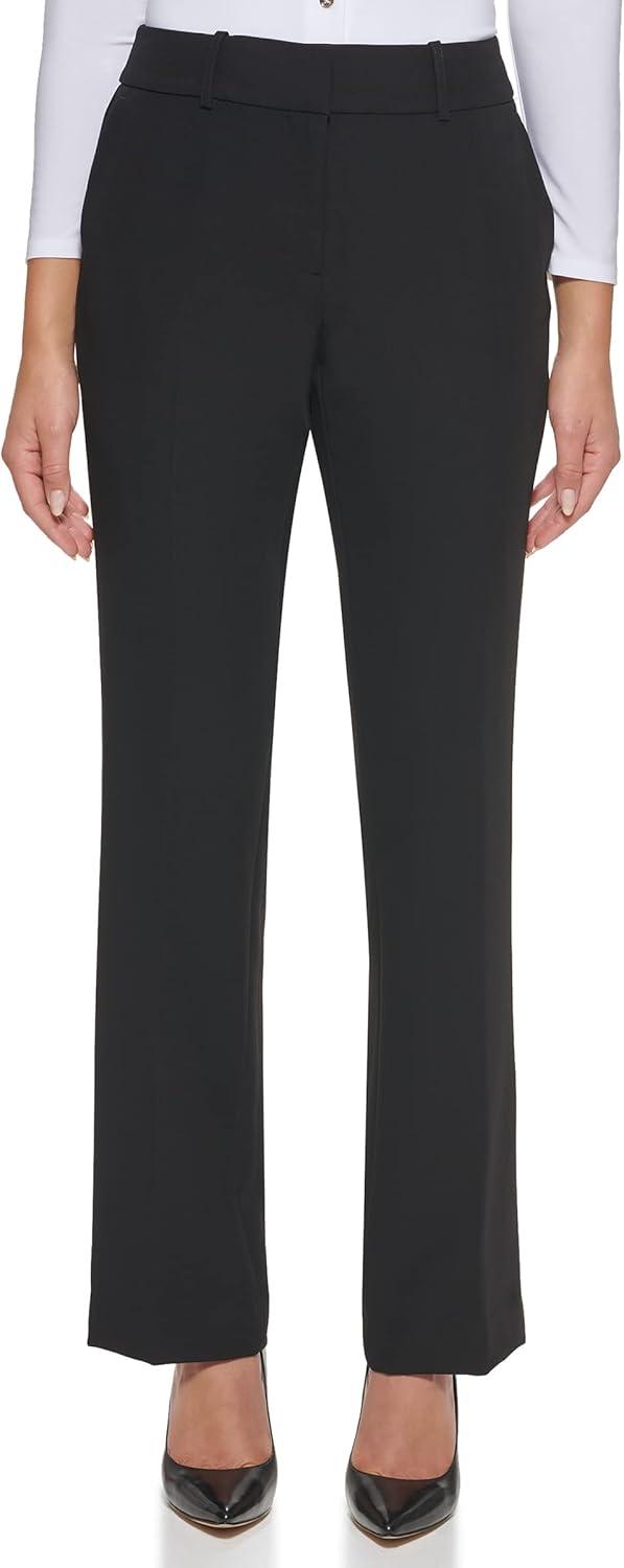 imageTommy Hilfiger Solid Sutton Boot Leg TrousersBlack