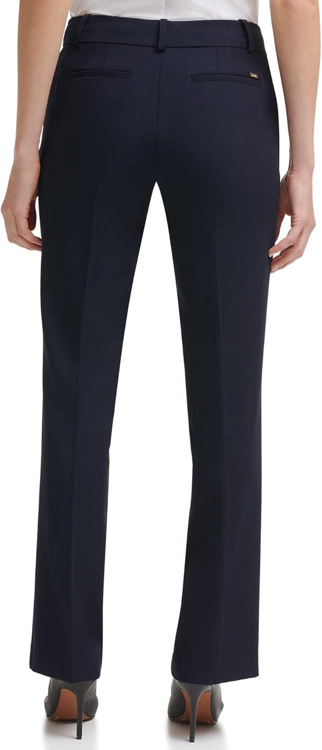 imageTommy Hilfiger Solid Sutton Boot Leg TrousersMidnight