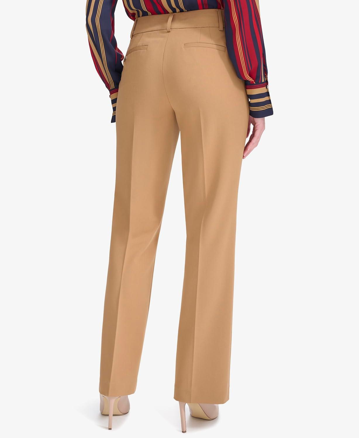 imageTommy Hilfiger Solid Sutton Boot Leg TrousersTobacco