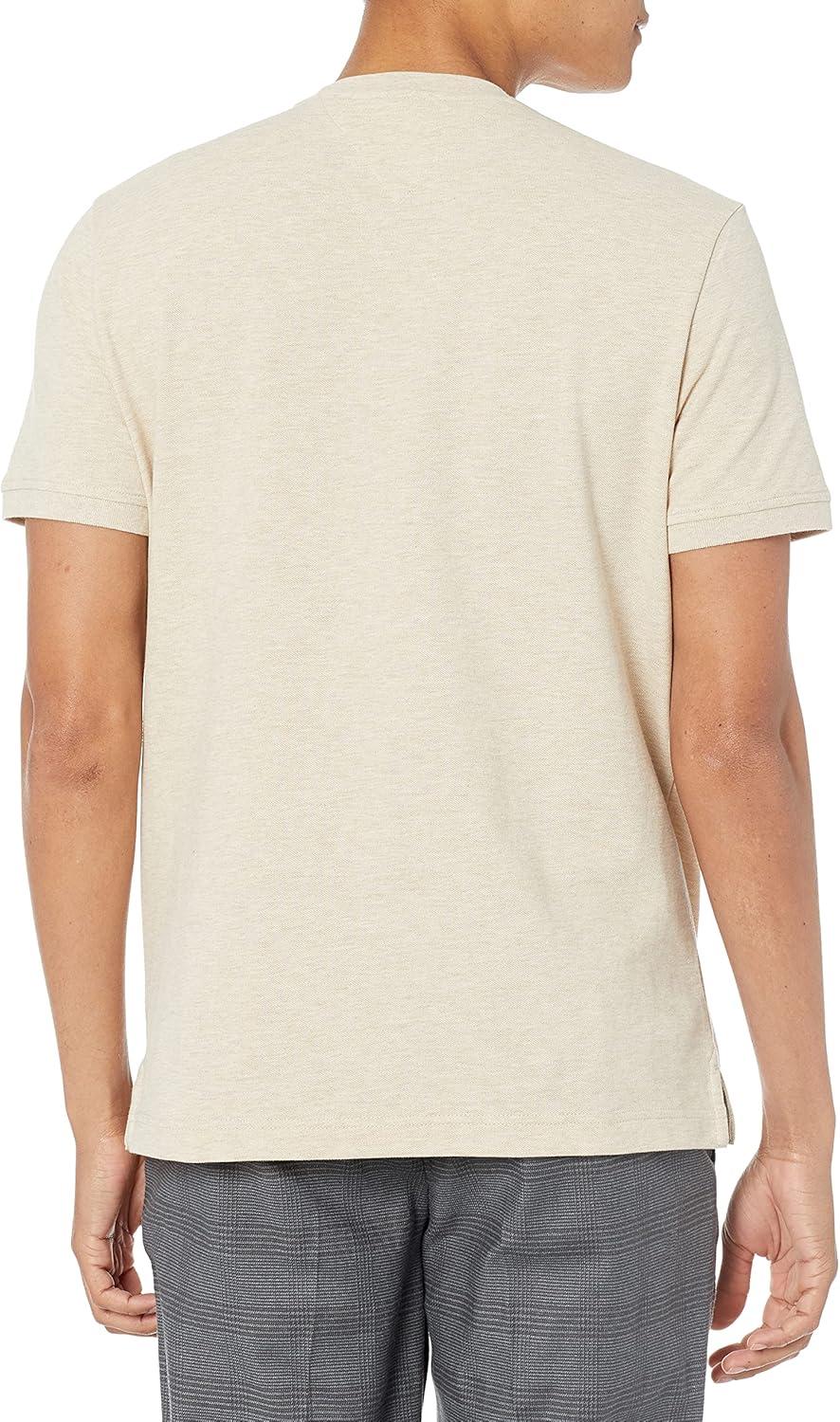 imageTommy Hilfiger TShirt Mens Crew Neck Tee Classic Fit Short Sleeve Solid ShirtBeige Heather