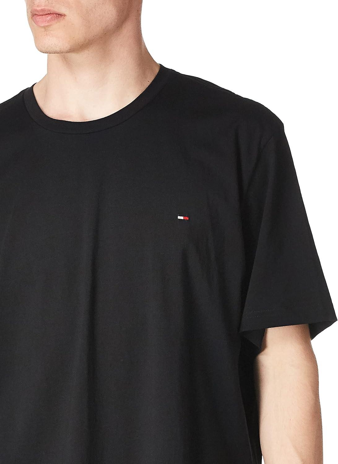 imageTommy Hilfiger TShirt Mens Crew Neck Tee Classic Fit Short Sleeve Solid ShirtBlack 2