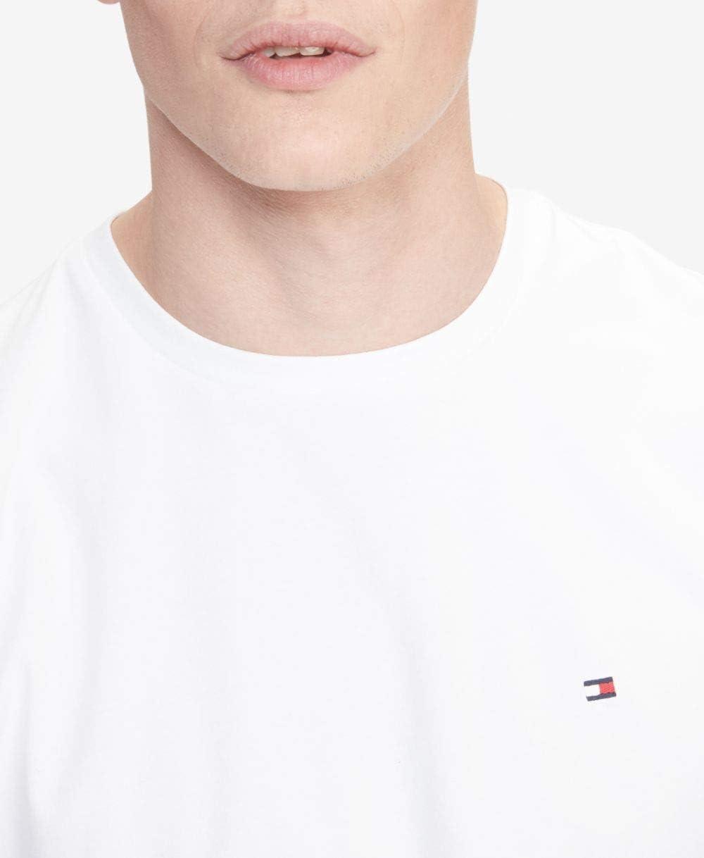 imageTommy Hilfiger TShirt Mens Crew Neck Tee Classic Fit Short Sleeve Solid ShirtBright White