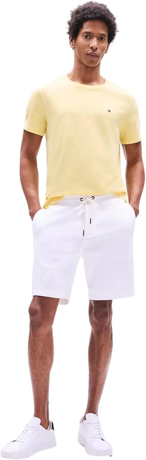 imageTommy Hilfiger TShirt Mens Crew Neck Tee Classic Fit Short Sleeve Solid ShirtCitronella