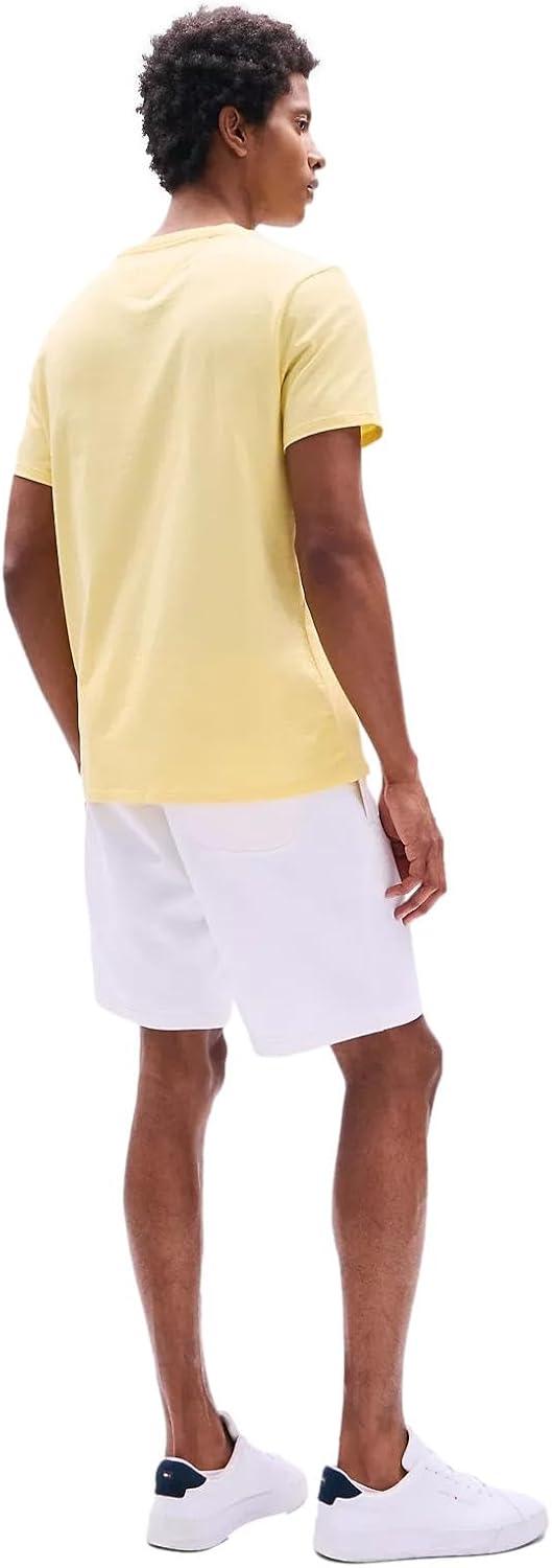 imageTommy Hilfiger TShirt Mens Crew Neck Tee Classic Fit Short Sleeve Solid ShirtCitronella