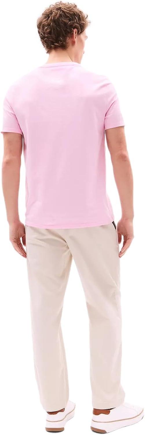 imageTommy Hilfiger TShirt Mens Crew Neck Tee Classic Fit Short Sleeve Solid ShirtClassic Pink