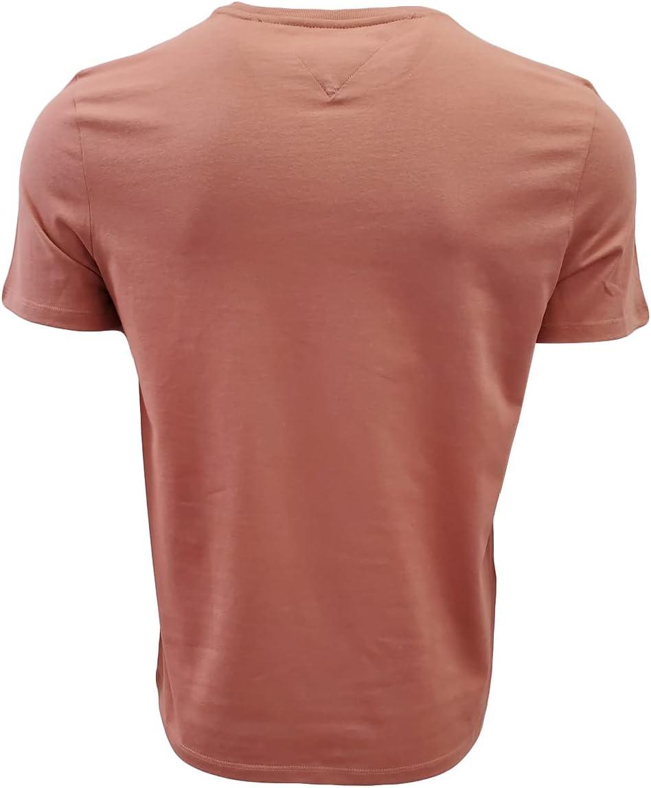 imageTommy Hilfiger TShirt Mens Crew Neck Tee Classic Fit Short Sleeve Solid ShirtDeep Pink