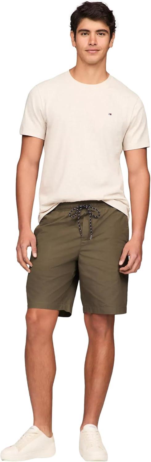 imageTommy Hilfiger TShirt Mens Crew Neck Tee Classic Fit Short Sleeve Solid ShirtThe Beige Heather