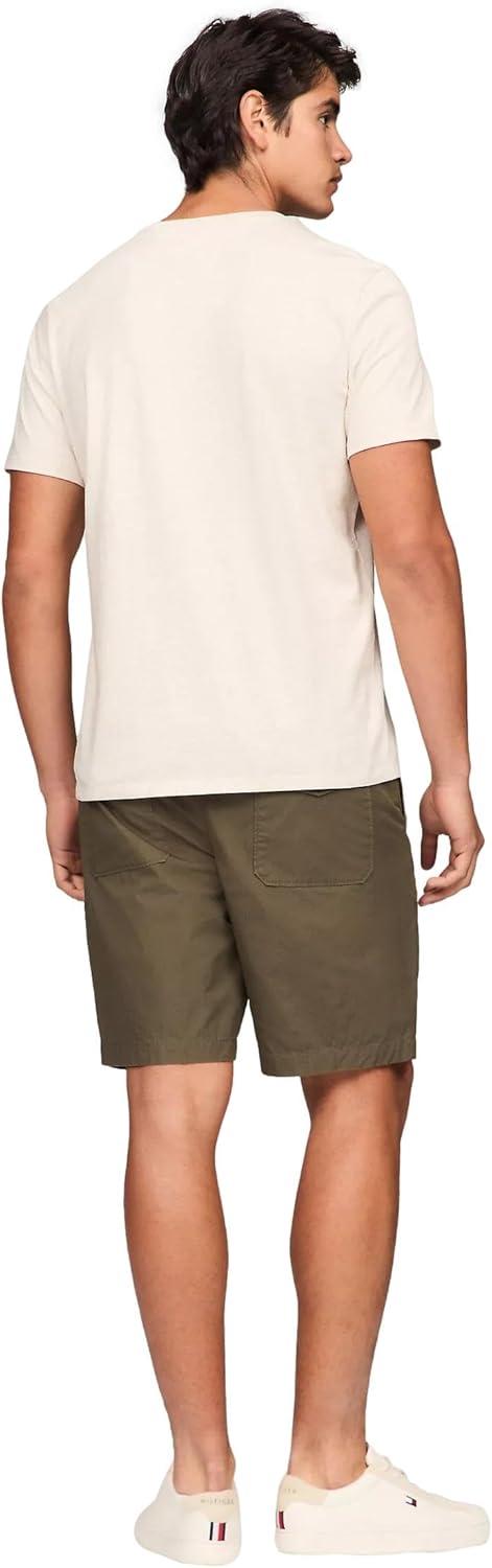 imageTommy Hilfiger TShirt Mens Crew Neck Tee Classic Fit Short Sleeve Solid ShirtThe Beige Heather