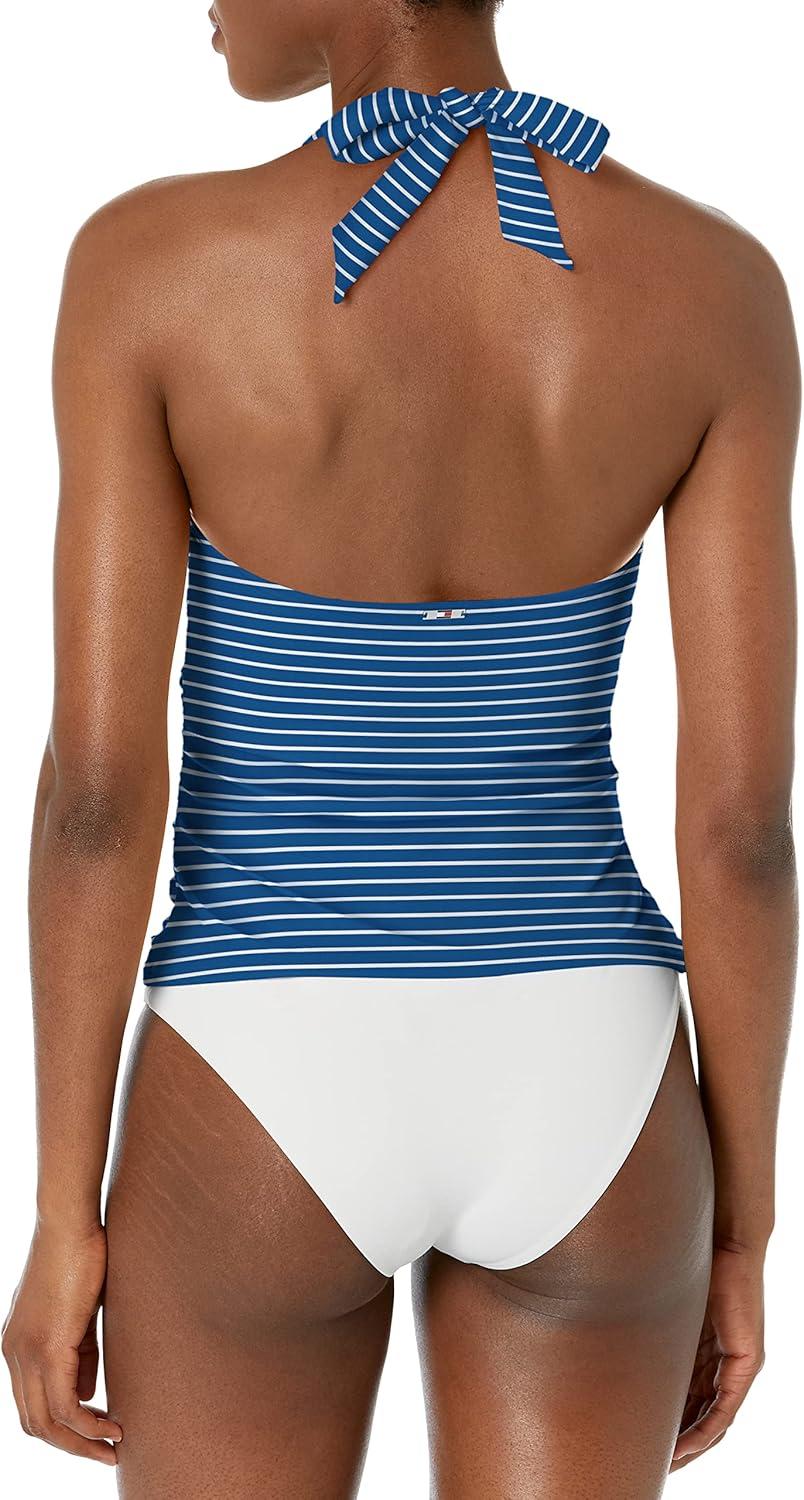 imageTommy Hilfiger Womens Halter Tankini TopGulf Blue