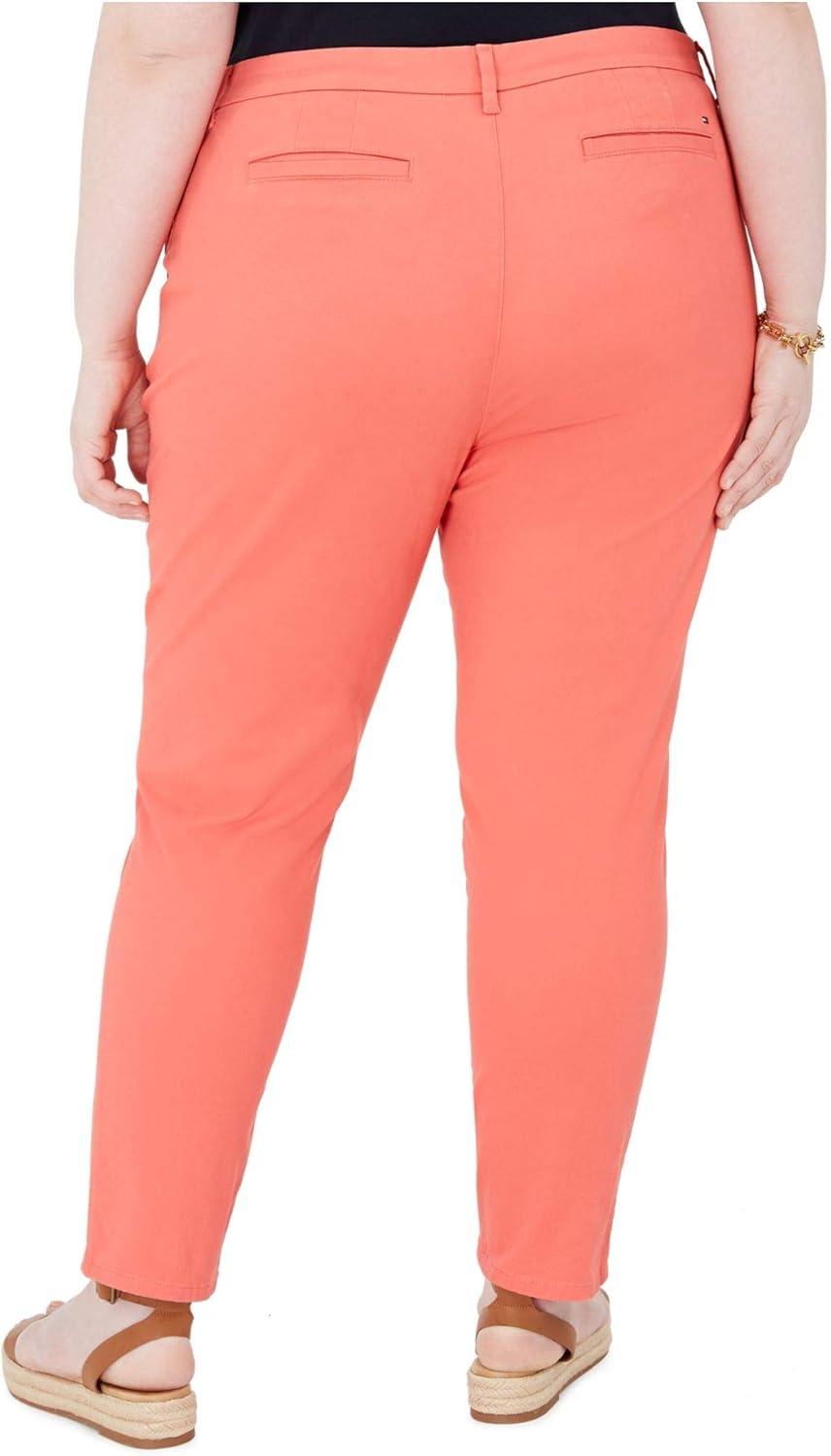 imageTommy Hilfiger Womens Hampton High Rise Casual Chino PantsCoralie