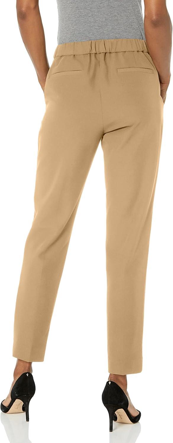 imageTommy Hilfiger Womens High Rise Houndstooth Ankle Casual Trouser PantsTigers Eye