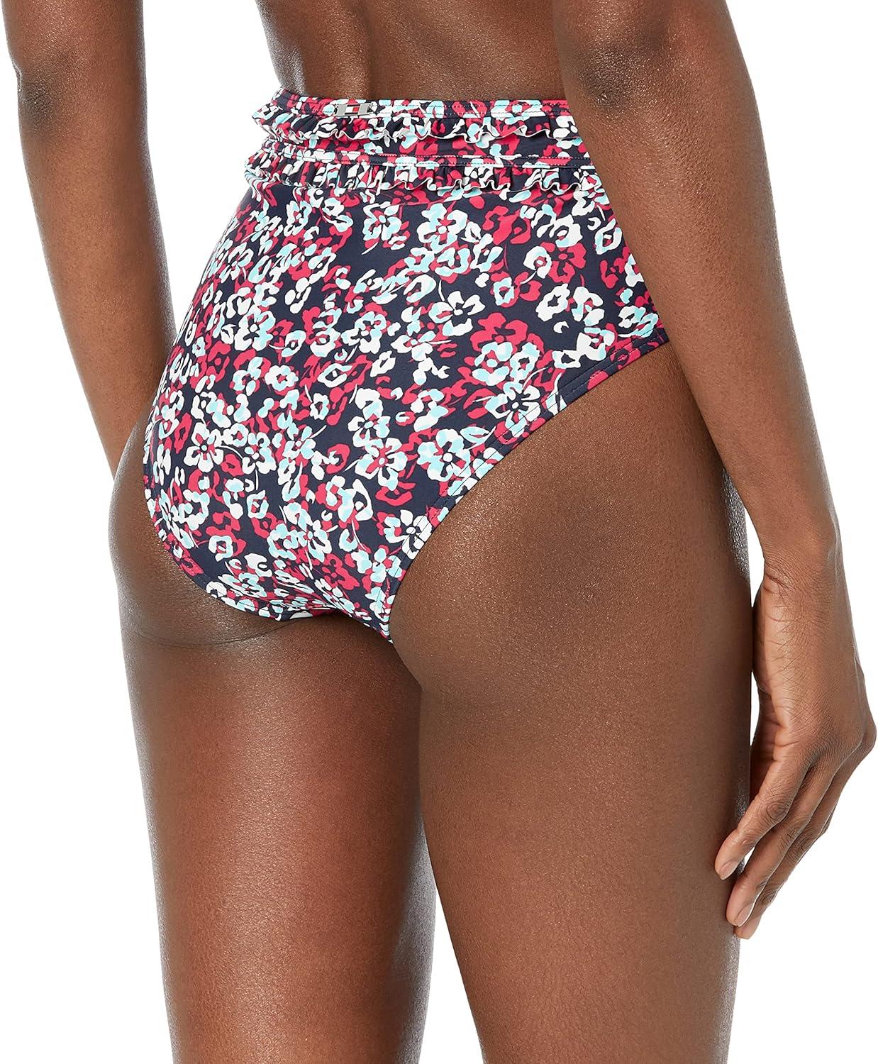 imageTommy Hilfiger Womens High Waisted Full Coverage Bikini BottomHamilton Floral