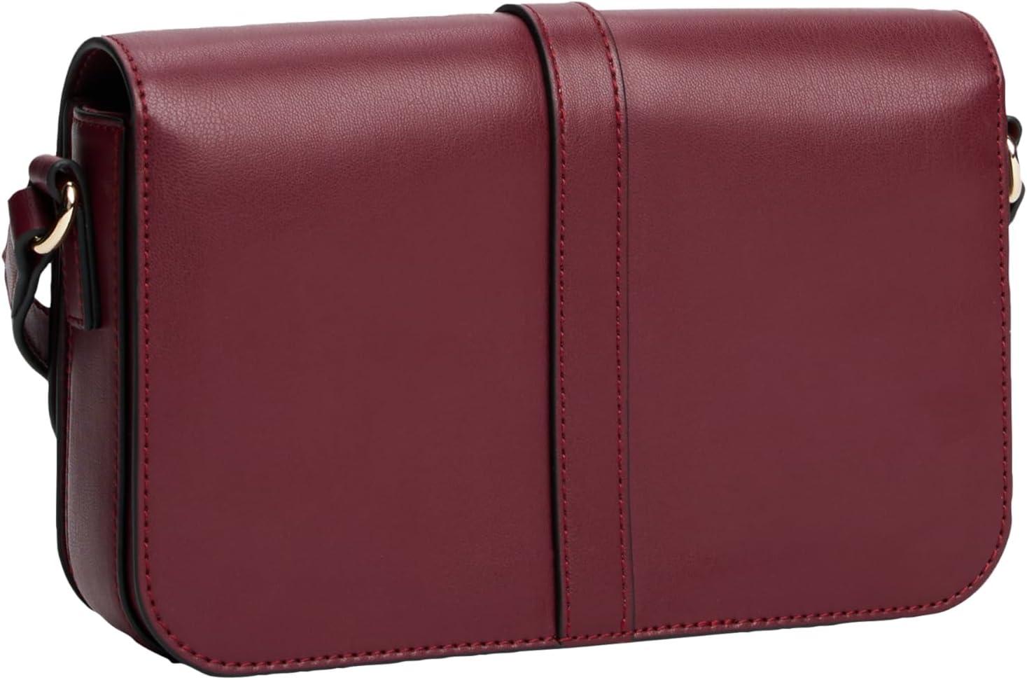 imageTommy Hilfiger Womens Libre Flap CrossbodyDeep Rouge