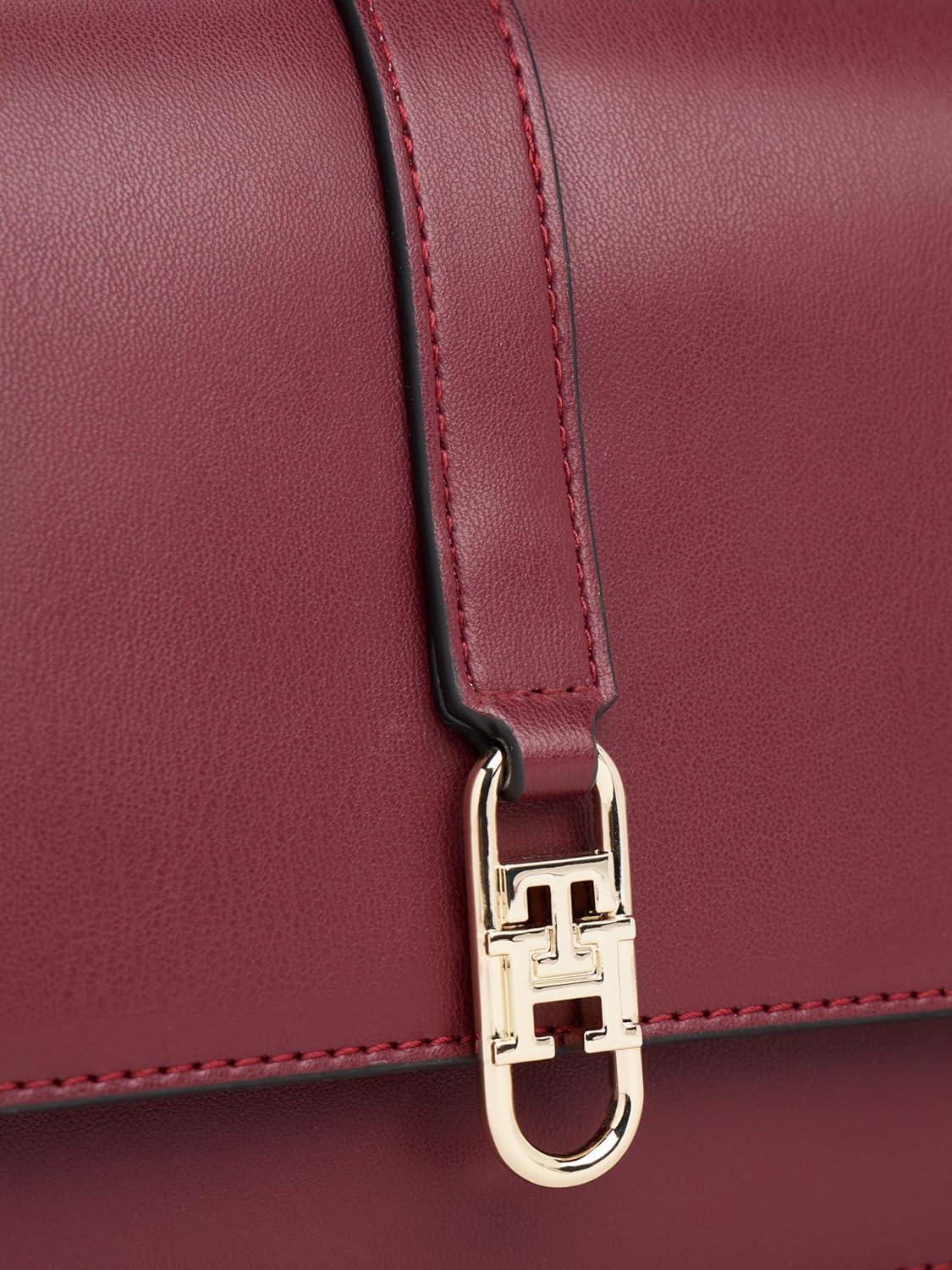 imageTommy Hilfiger Womens Libre Flap CrossbodyDeep Rouge
