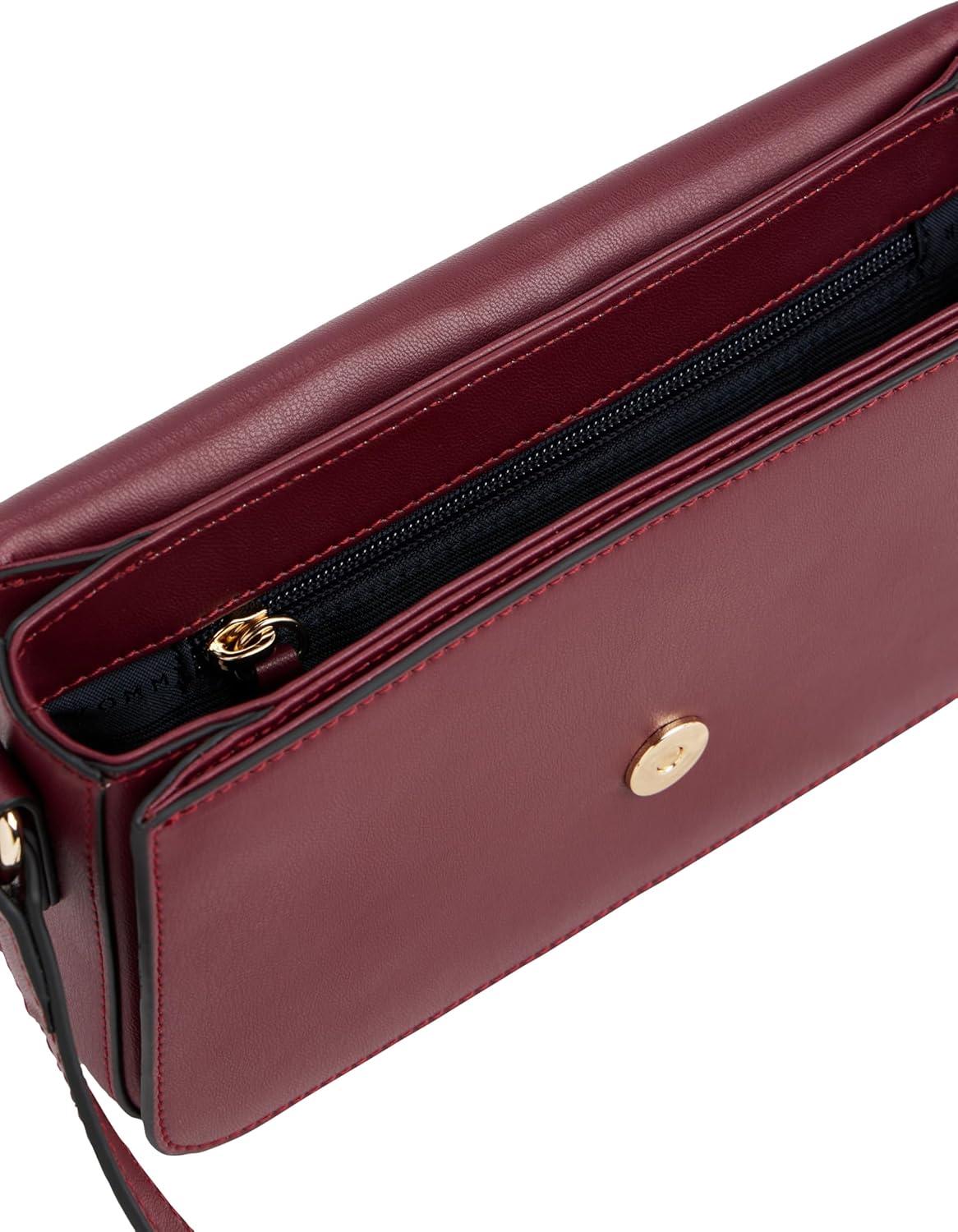 imageTommy Hilfiger Womens Libre Flap CrossbodyDeep Rouge