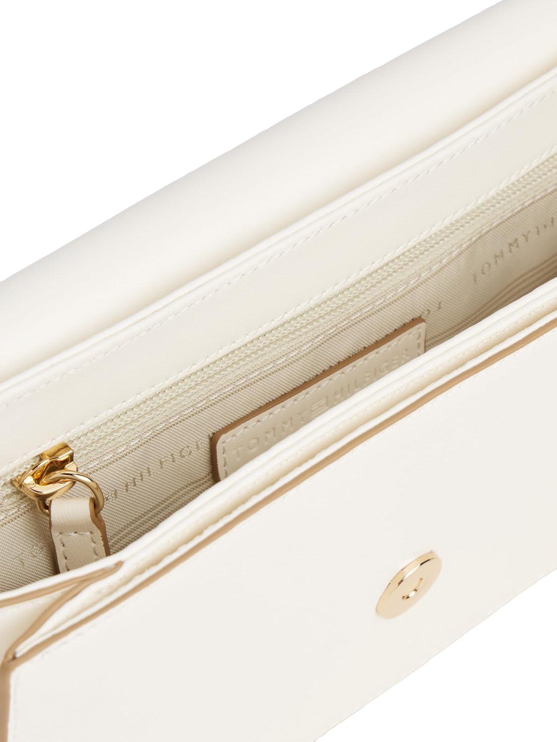 imageTommy Hilfiger Womens Libre Flap CrossbodyIvory Silk